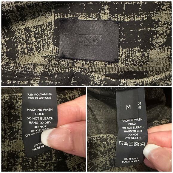 ONA by Yoon Chung PLAID LEGGING IN OLIVE GREEN SZ M $125.00 - Picture 8 of 9